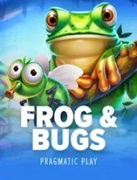 frog and bugs slot logo